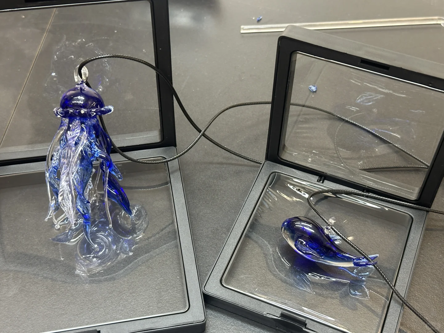 景德镇烧玻璃初体验 鲸鱼+水母