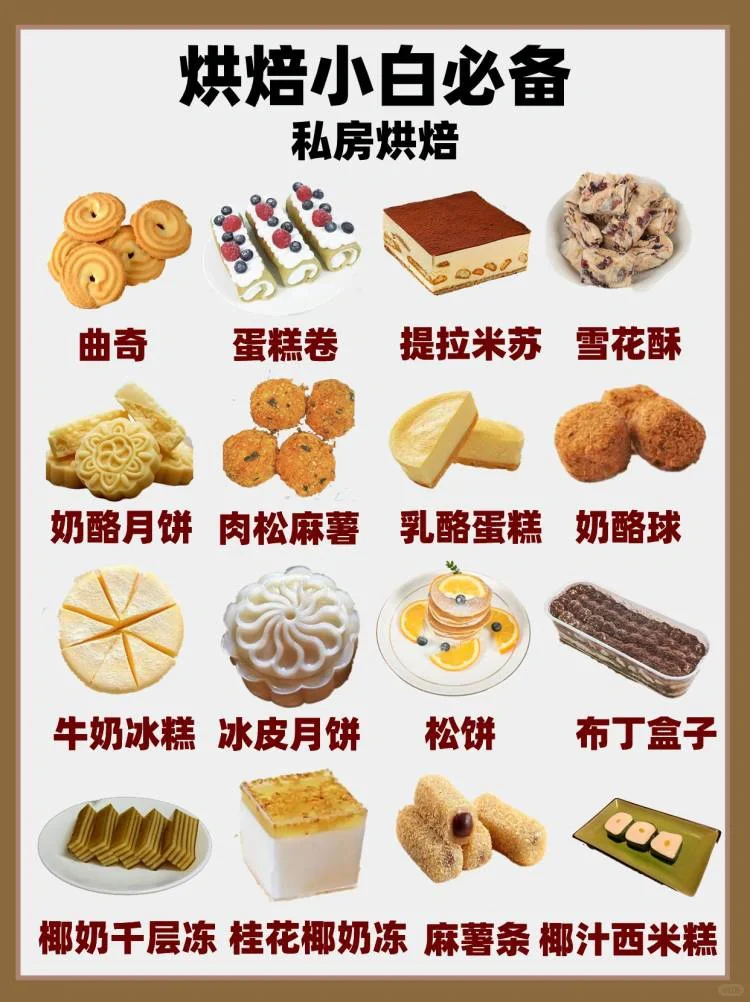 烘焙小白看过来‼️私房烘焙制作大合集