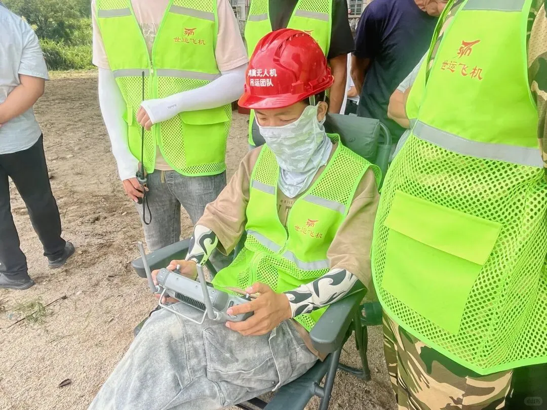 广东韶关无人机吊运竹子直飞加工车间