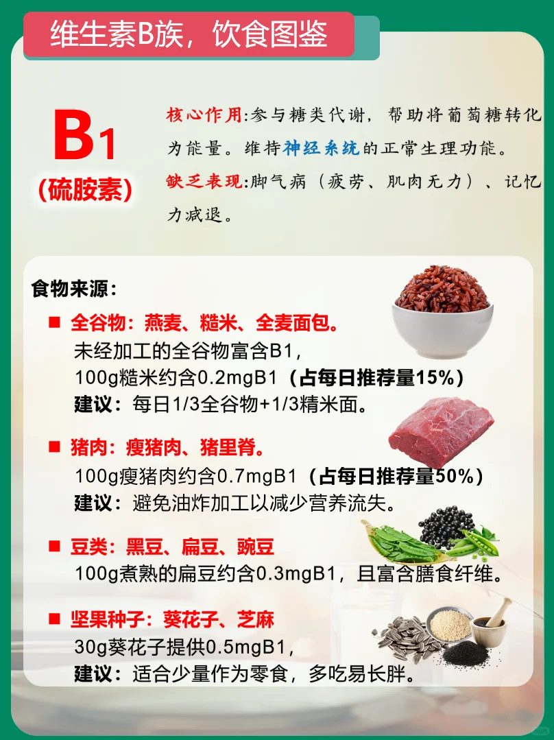 维生素B族，不要这样吃
