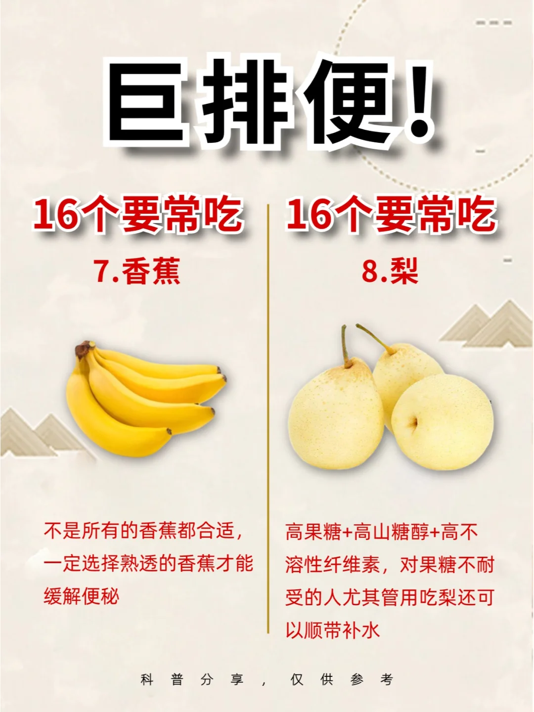 顺利噗噗?的16种食物?️实现噗噗自由