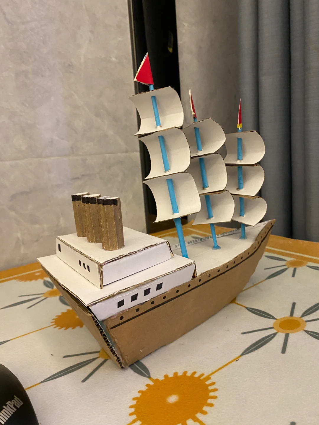 纸皮帆船⛵️手工制作