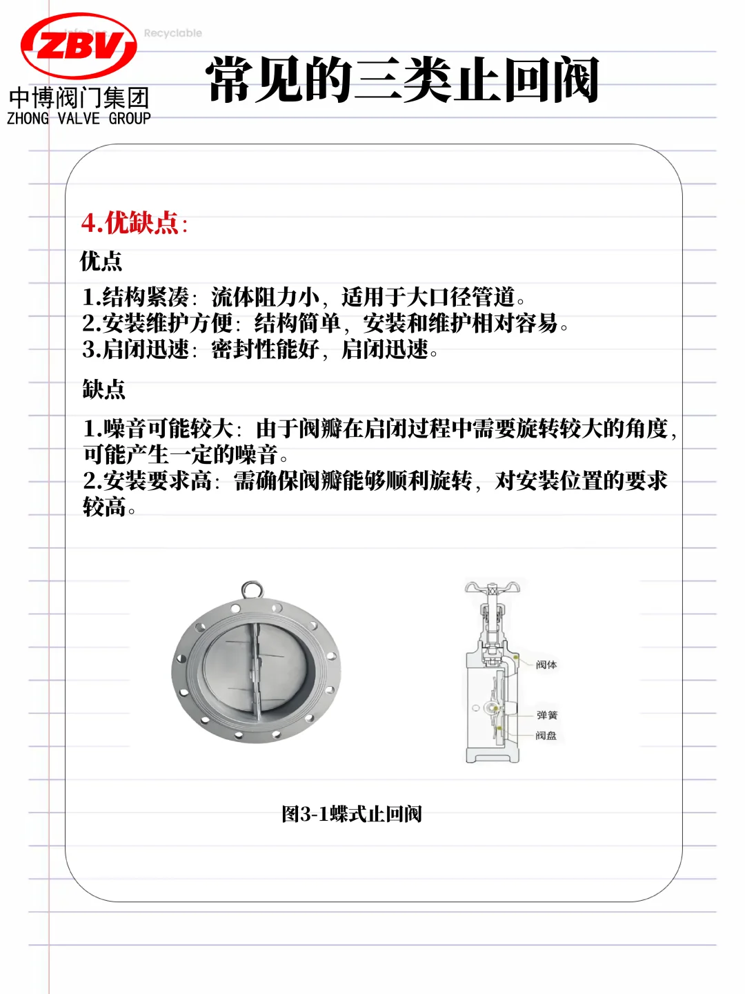 阀门知识|常见的三类止回阀