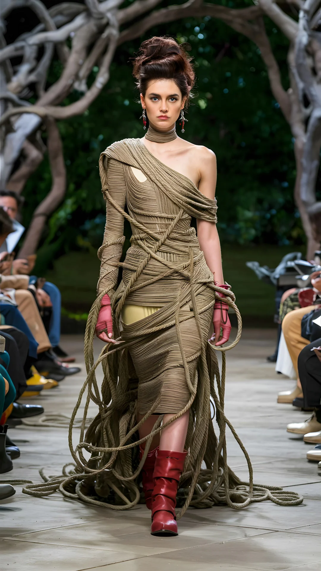 AI时尚秀场：缠绕艺术