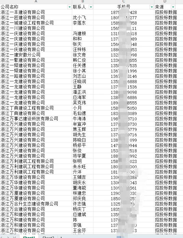 招投标公告里的联系方式