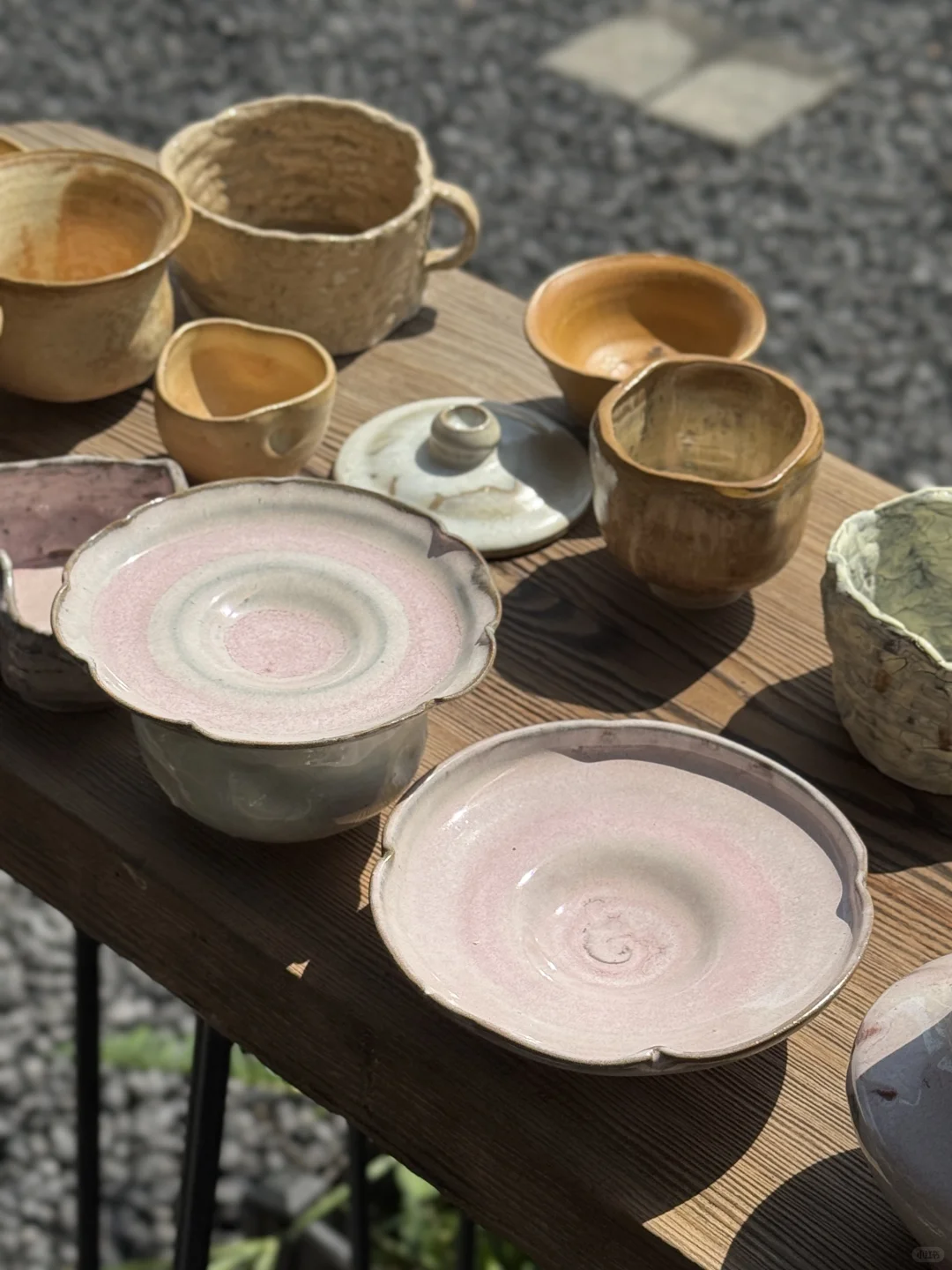 在重庆学习十二天陶艺的成果