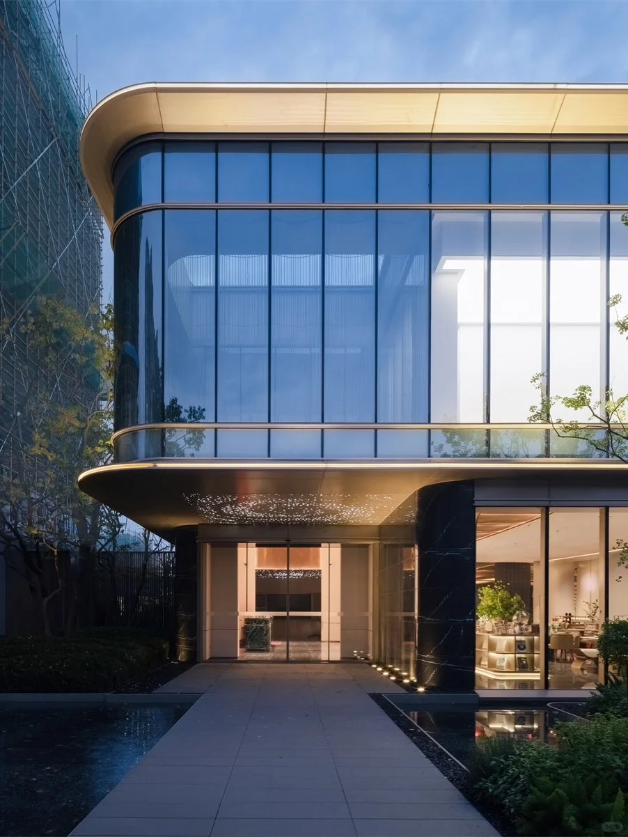 幕墙美学|售楼处建筑的细节之美