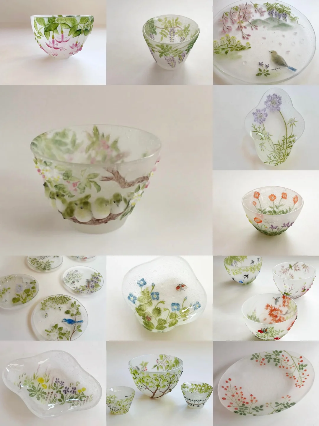 宝藏博主｜日本-冈田多惠 美丽的玻璃器物