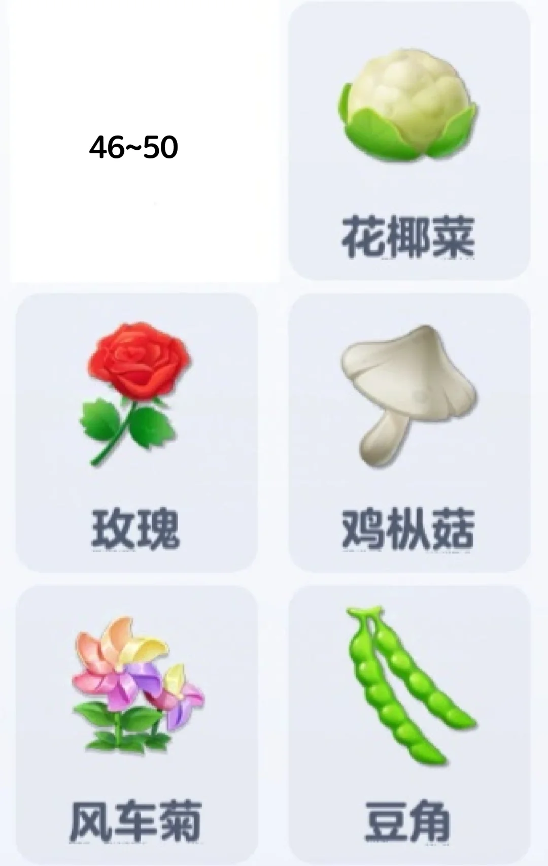 蛋仔农场31~100级作物