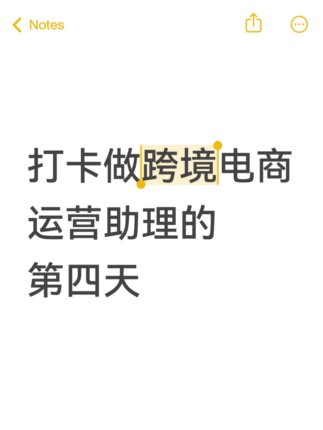 打卡做跨境电商运营助理的第四天