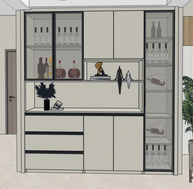 极简餐边柜｜最后附上图纸