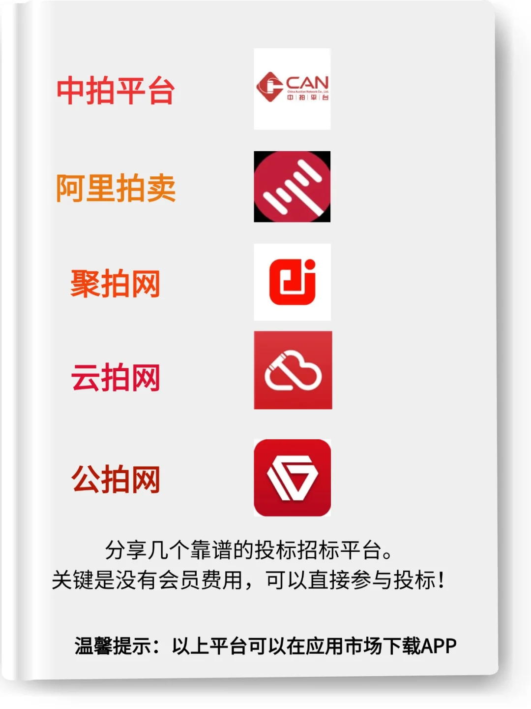 和大家分享再生资源行业废旧物资招标平台