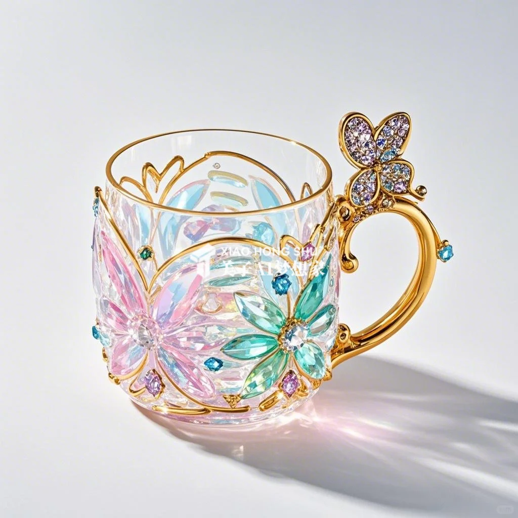 ?AI产品设计1000个✨珠光宝气水晶玻璃杯