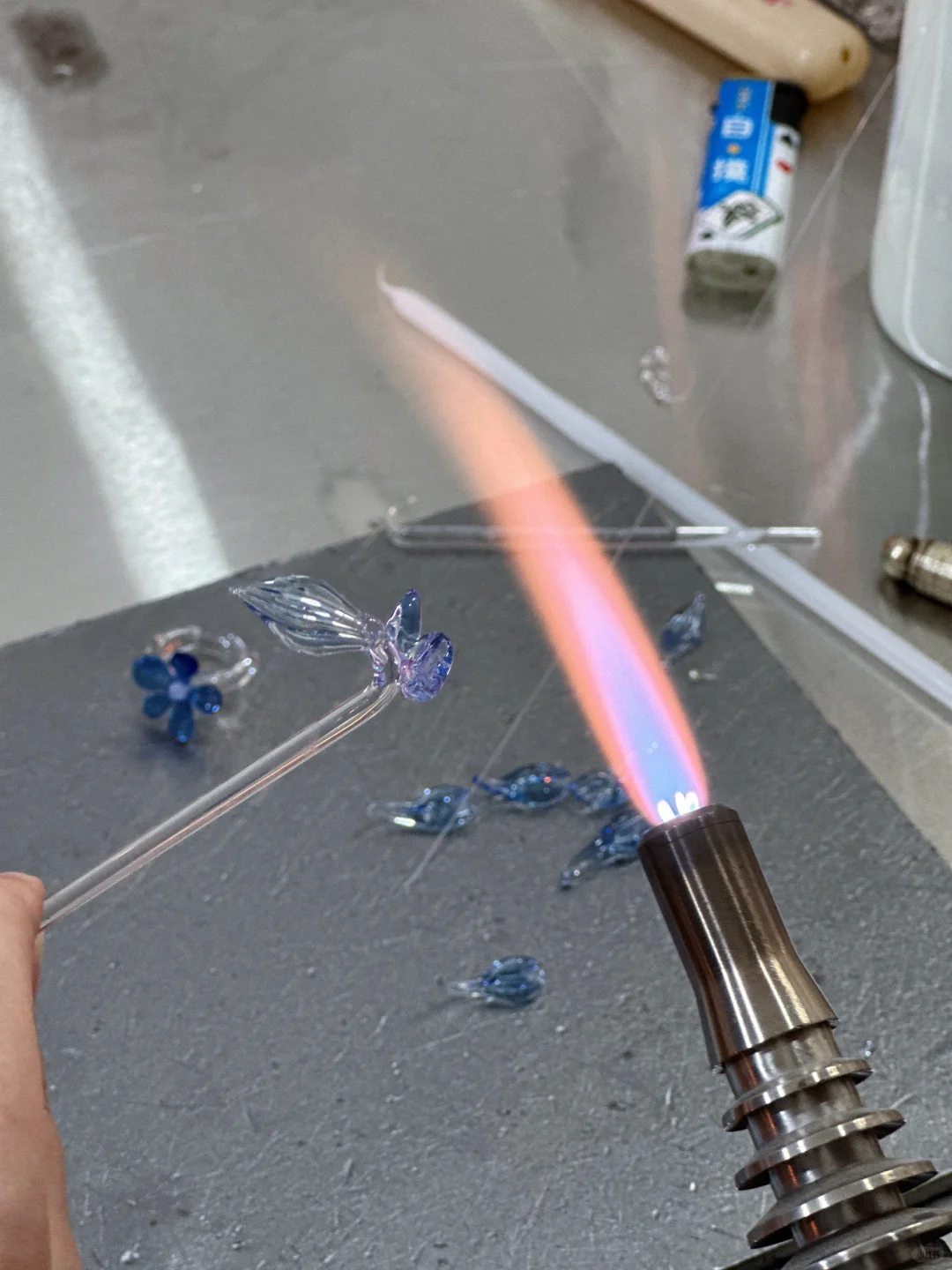 烧玻璃很好玩，下次还来！！