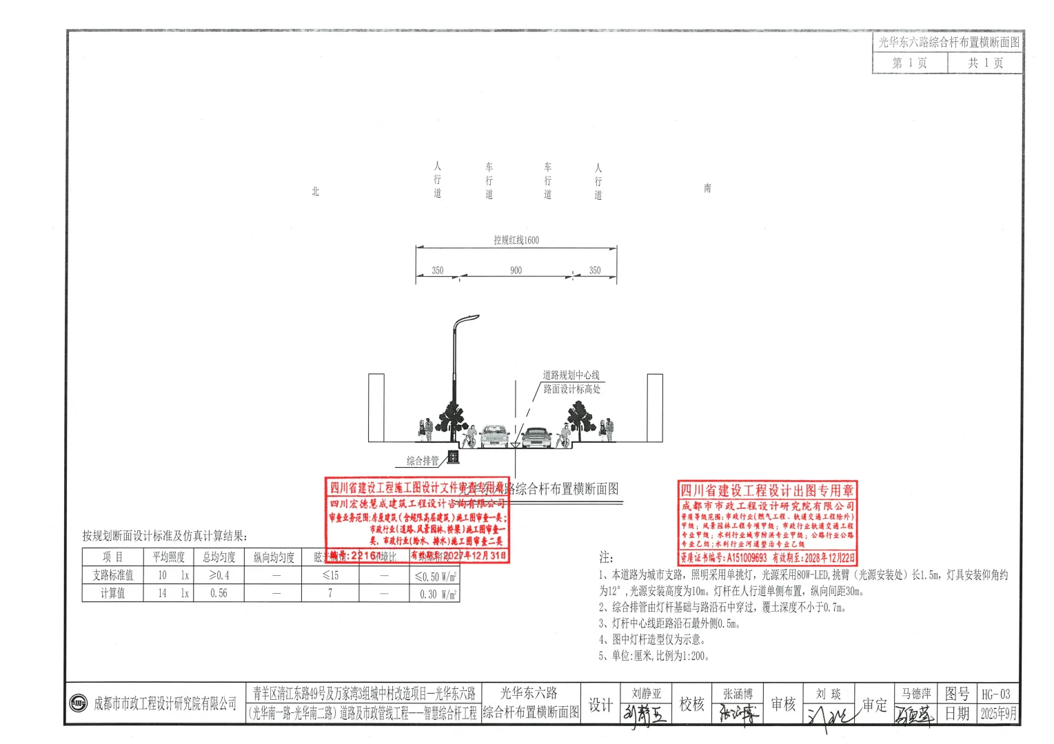 光华东六路(光华南一路-光华南二路)