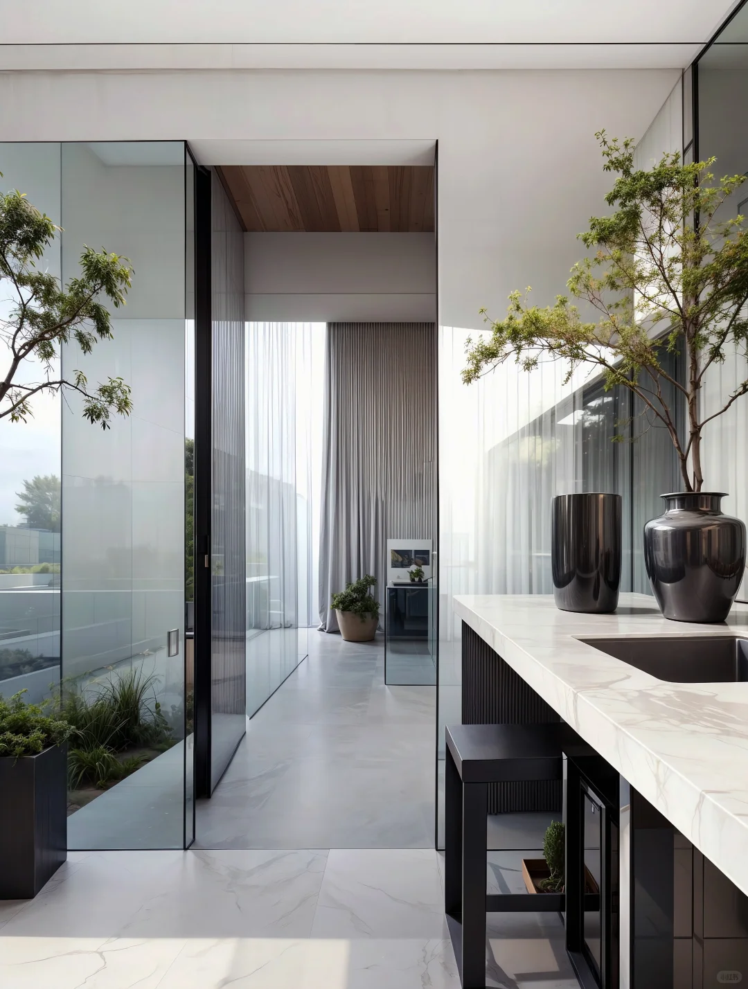 现代玻璃装饰主义创作