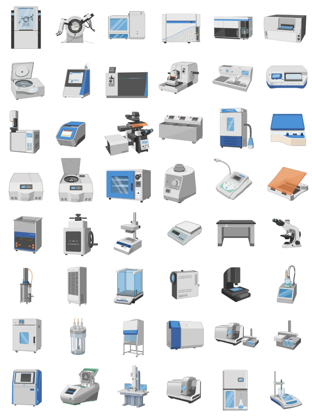 实验室常用仪器设备高清绘图素材分享