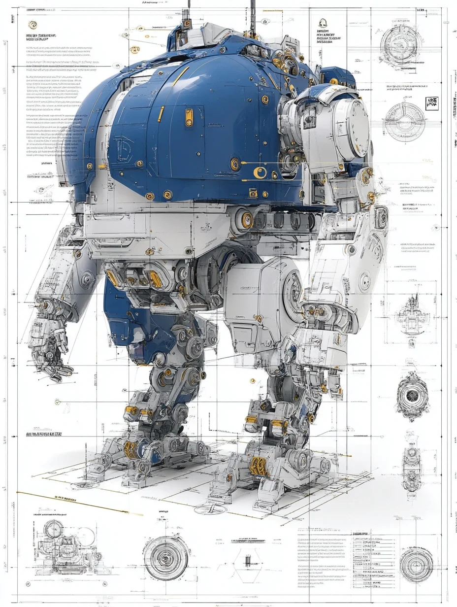 工业机器人·设计线稿［咒语］