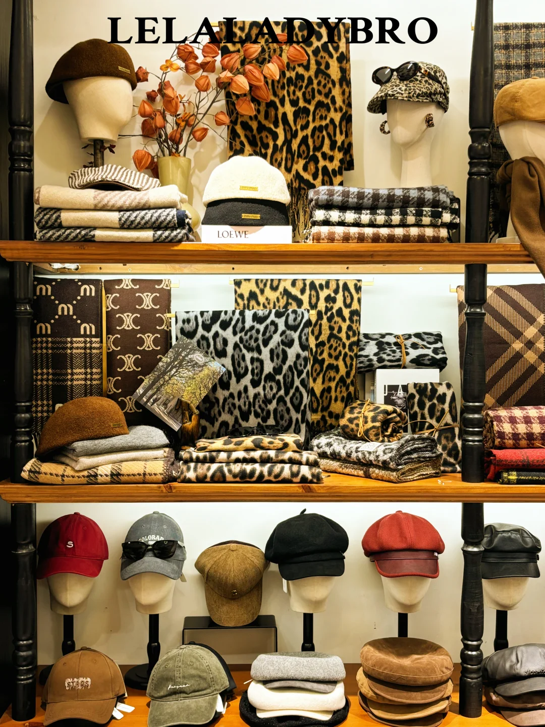 陈列·四季货❄️｜帽子➕围巾组合陈列