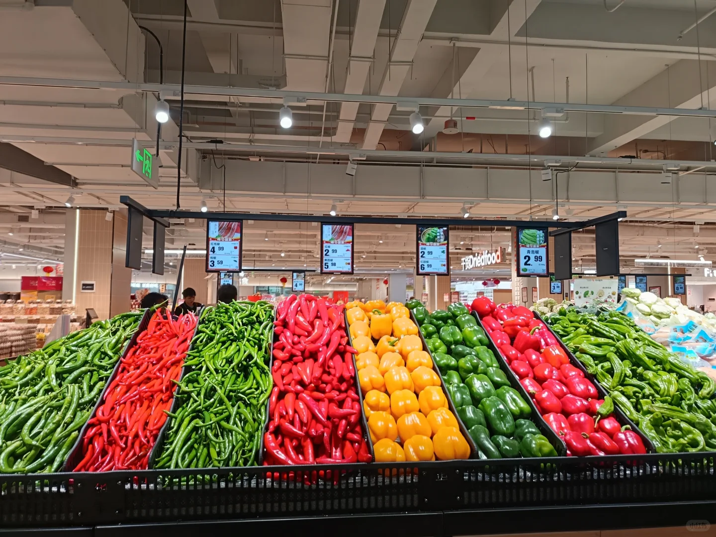 这个蔬菜架的摆放是强迫症人喜欢的吧