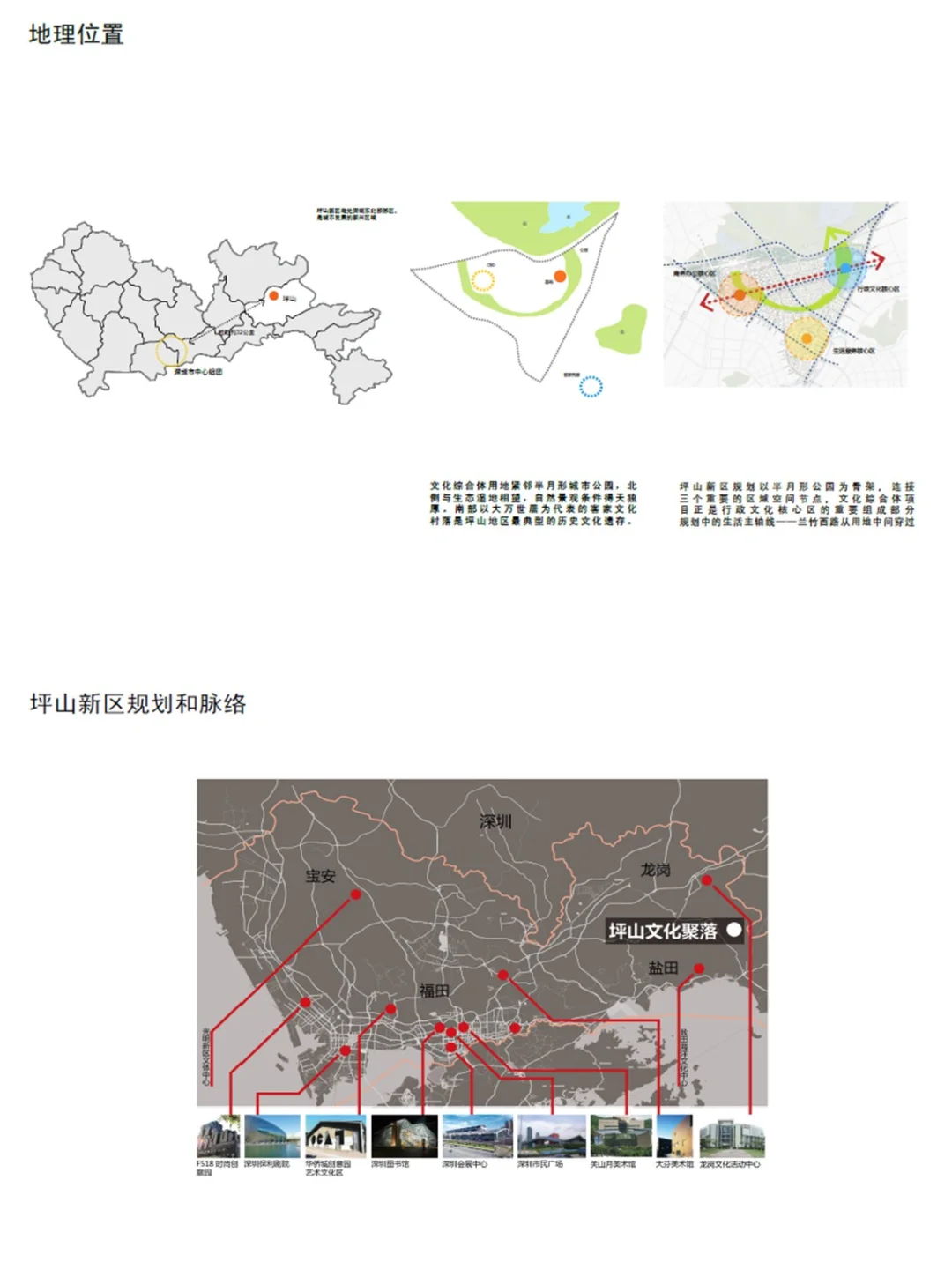 直向建筑_深圳坪山新区文化聚落升起地平线