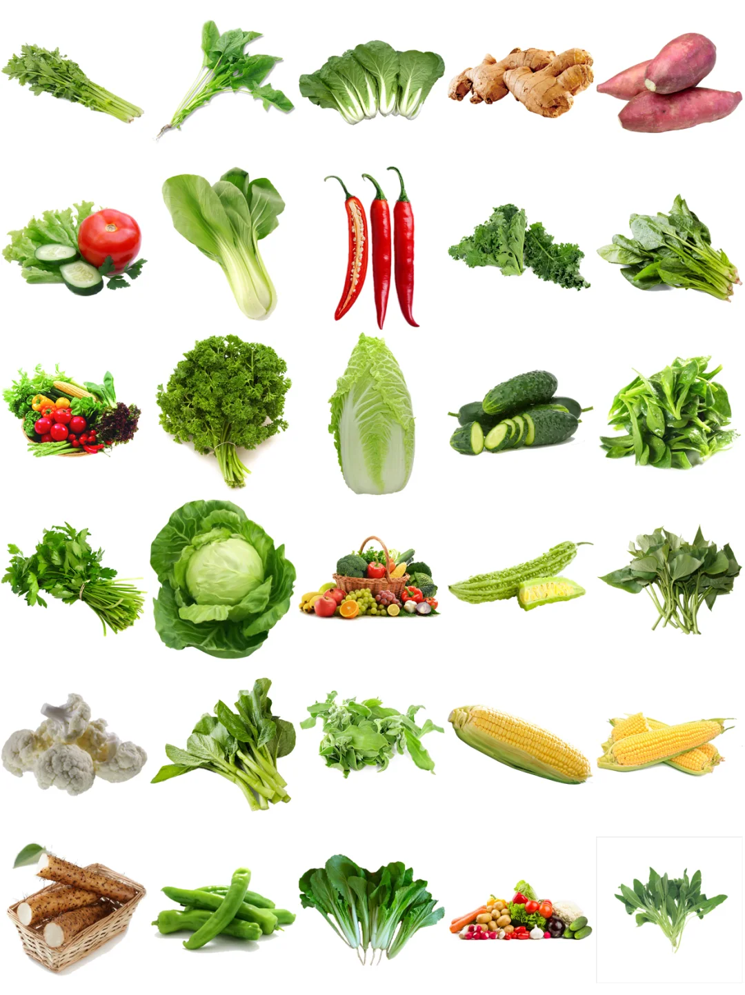 免抠素材｜蔬菜图案合集