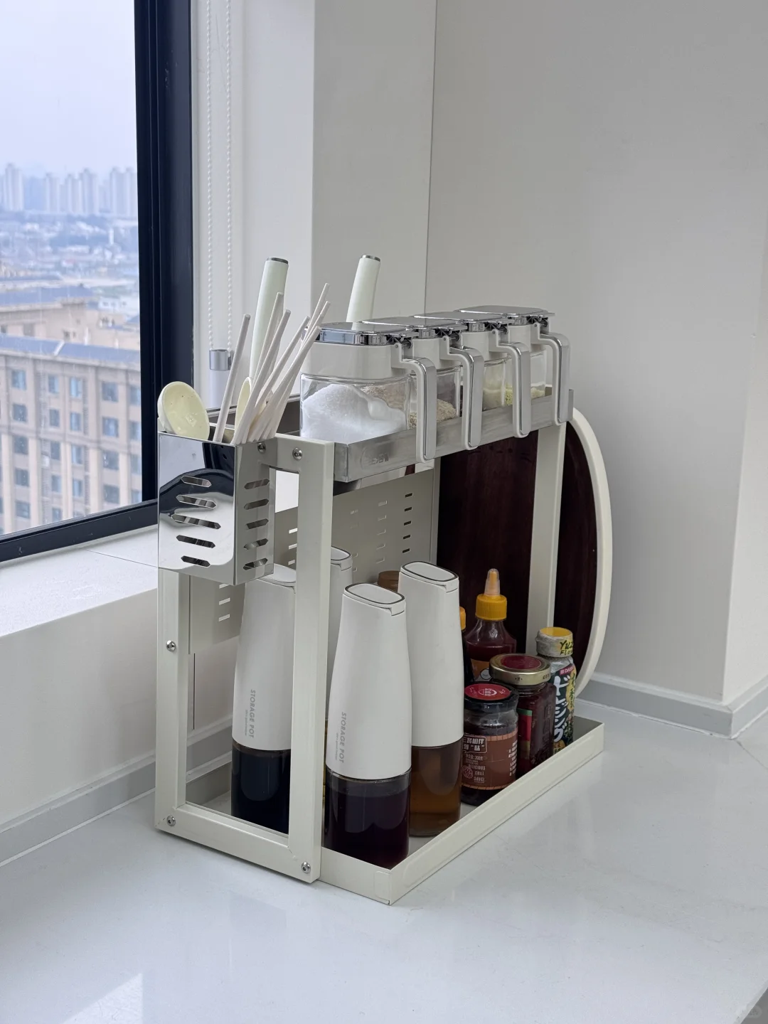 厨房台面整洁了不少，都是它的功劳✨