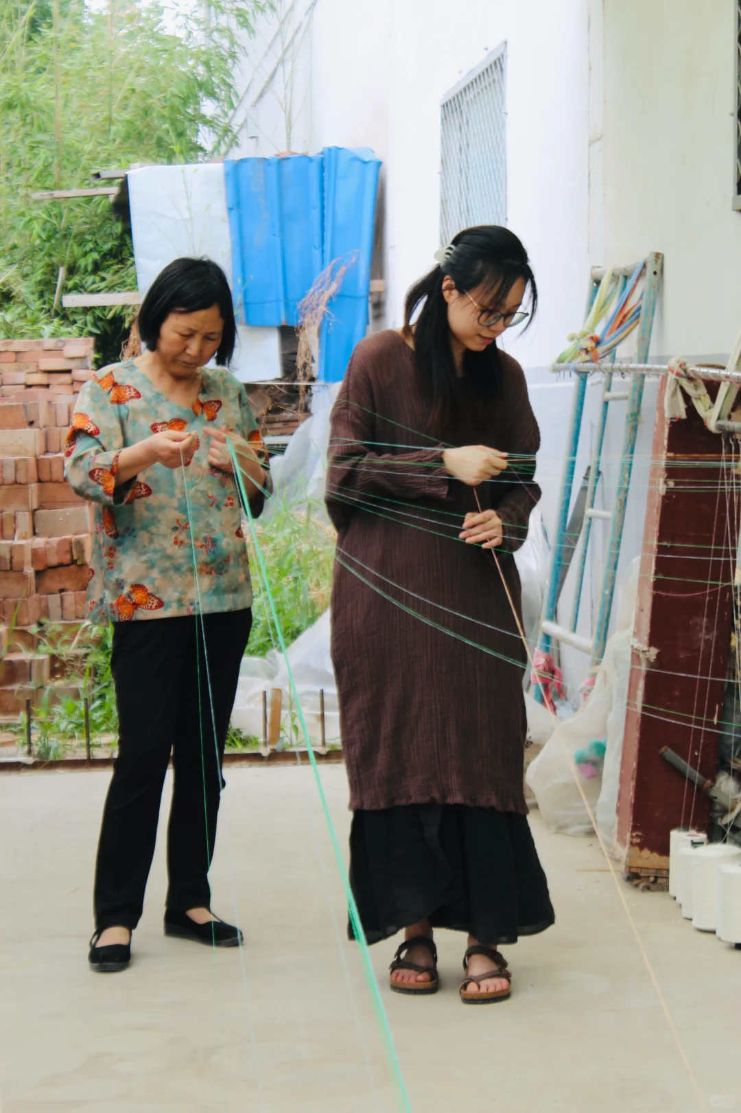 传统手工艺课程 - 鲁锦织造课程 Day:2