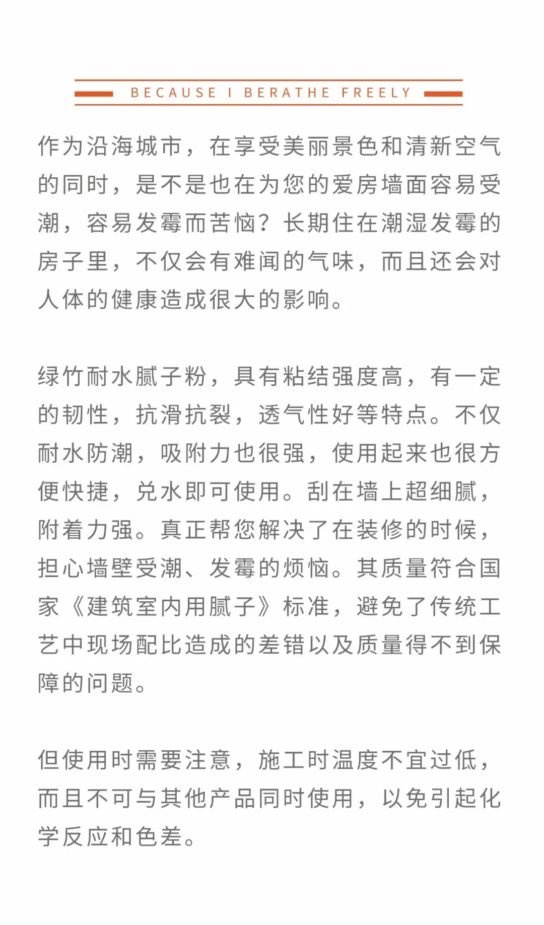 绿竹耐水腻子粉