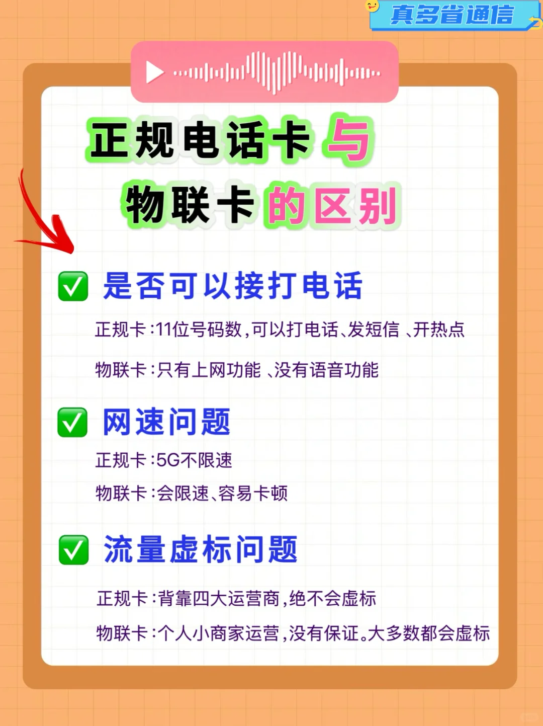 正规电话卡与物联卡的区别!