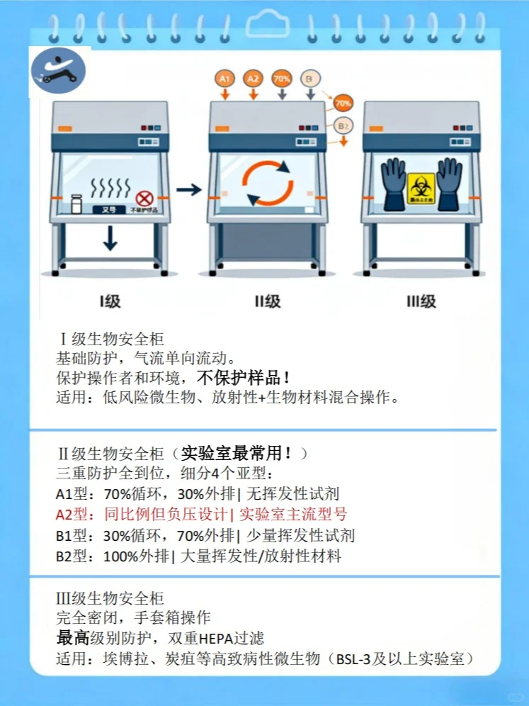 ?生物安全柜使用指南｜选对型号很重要！