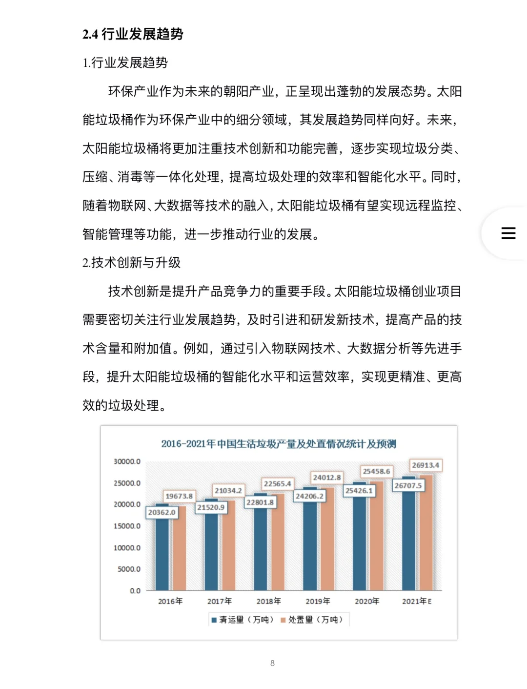 太阳能垃圾桶创业计划书完整版Word➕PPT