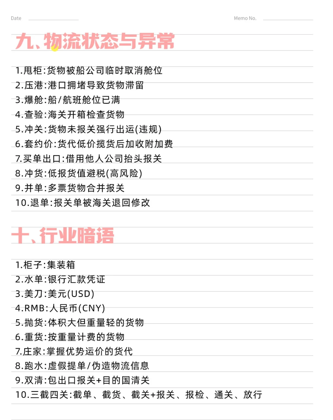 货代中的“黑话”，你都知道有哪些？？