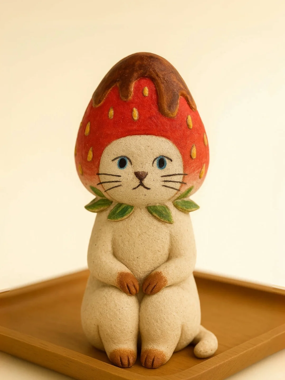 草莓蛋糕里的小猫居民——甜，也可以很坚定吧