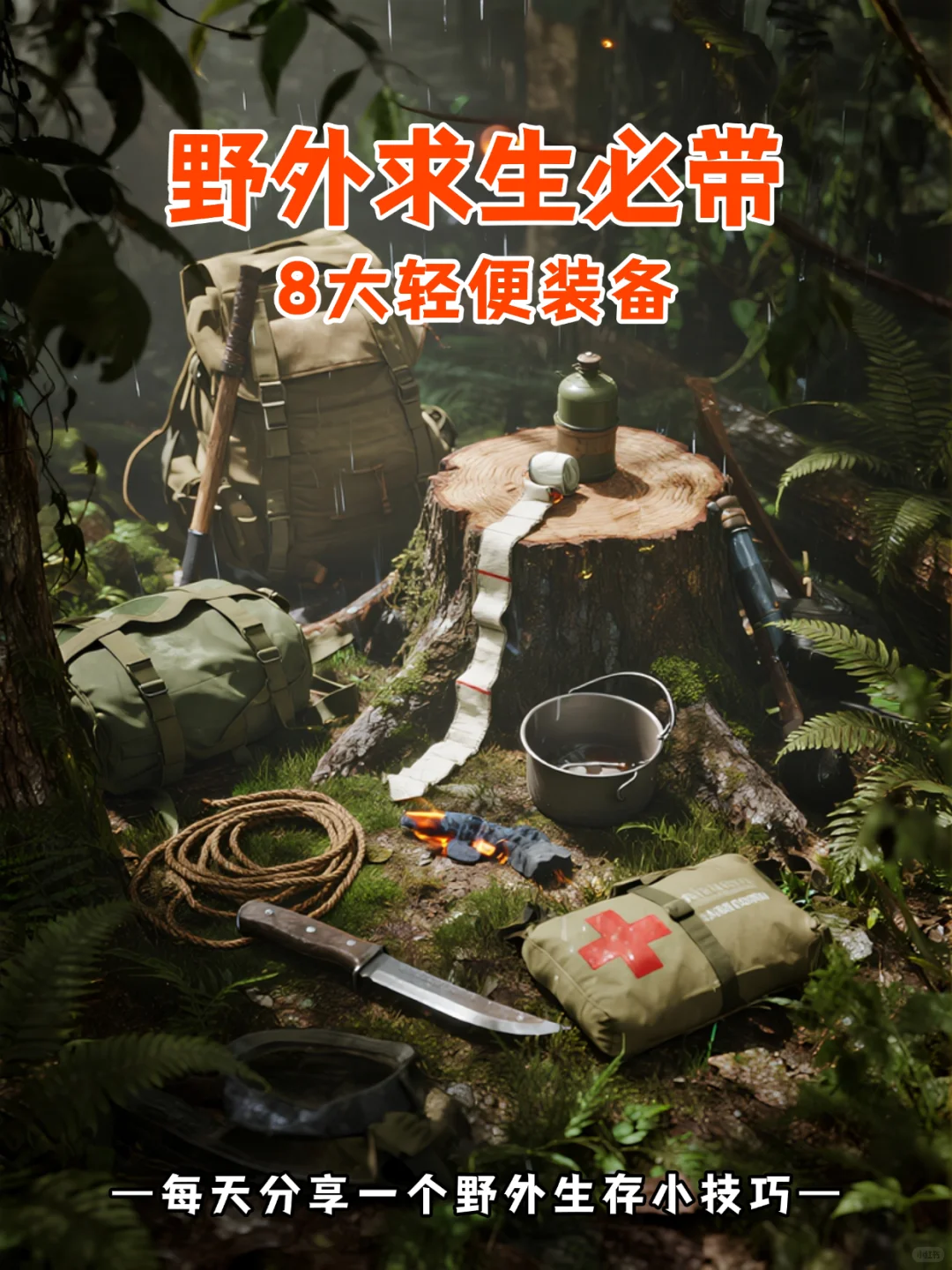 野外求生必带的8大装备，关键时刻能救命