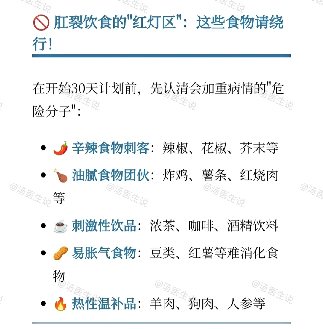 肛裂30天饮食计划，吃对食物，告别痛苦！