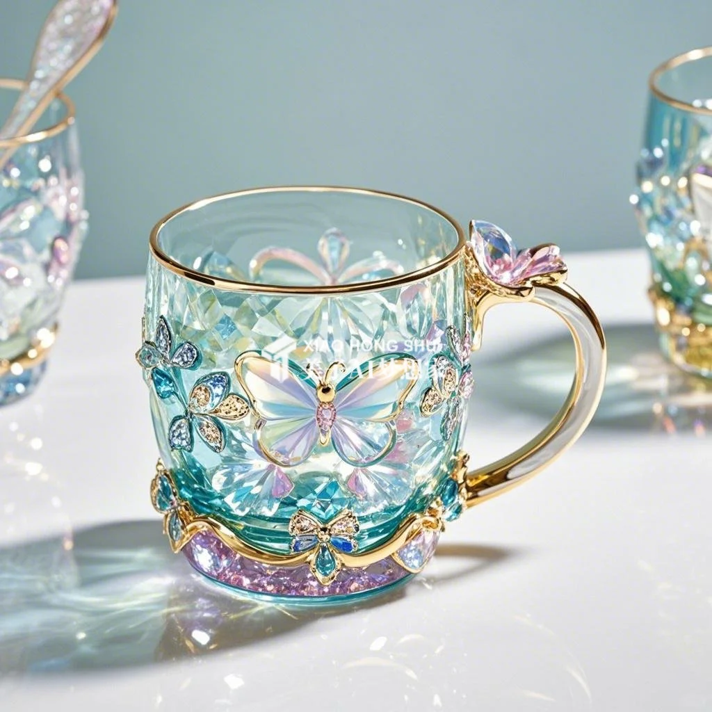 ?AI产品设计1000个✨珠光宝气水晶玻璃杯