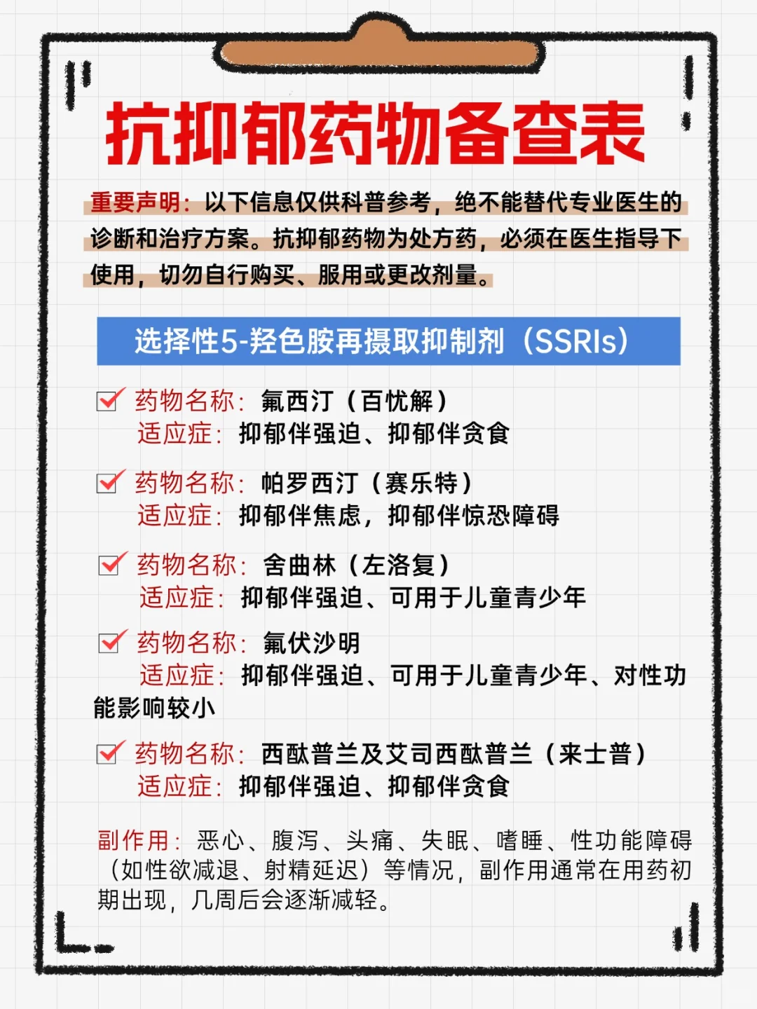 抗抑郁障碍科普系列（三）|药物治疗