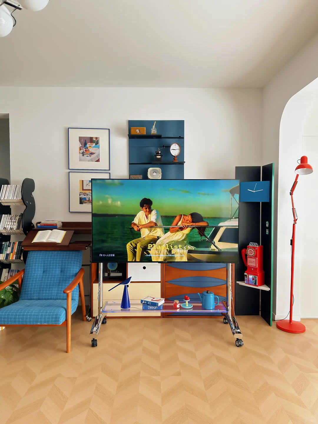 89㎡包豪斯小家,电视支架让空间灵动又高级