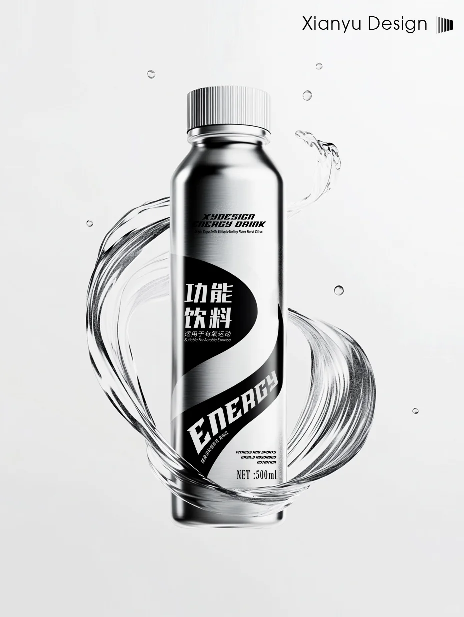 一眼就能知道这是能量饮料 功能饮料包装