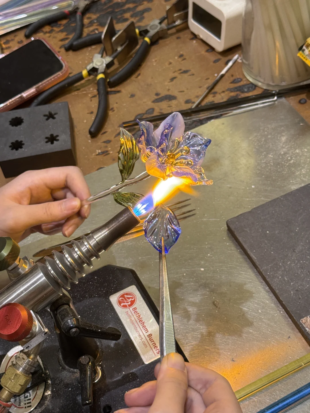 ?烧玻璃plog｜不敢相信这是我亲手烧的花?