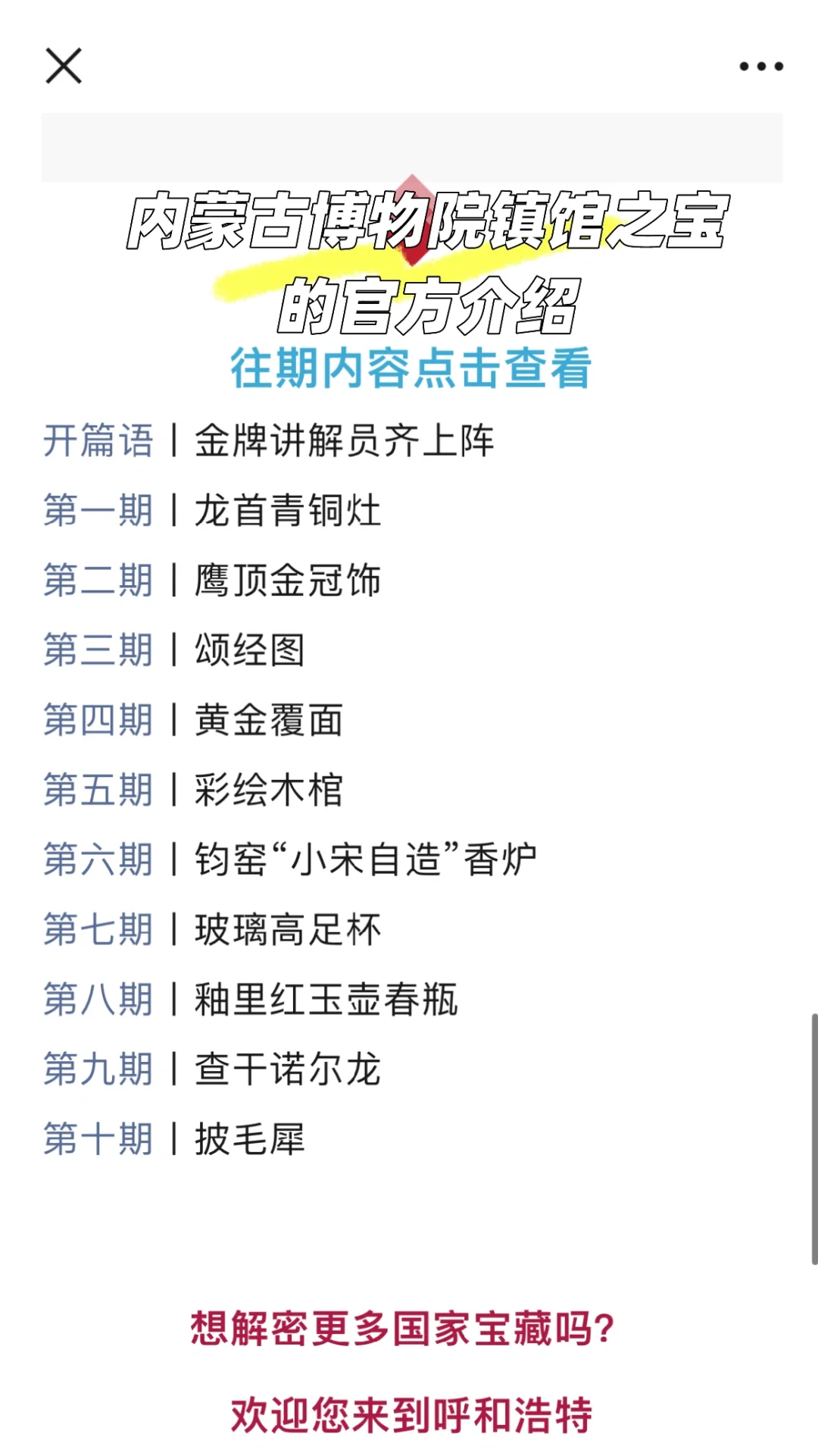 来前必看❗️内蒙古博物院镇馆之宝的官方介绍