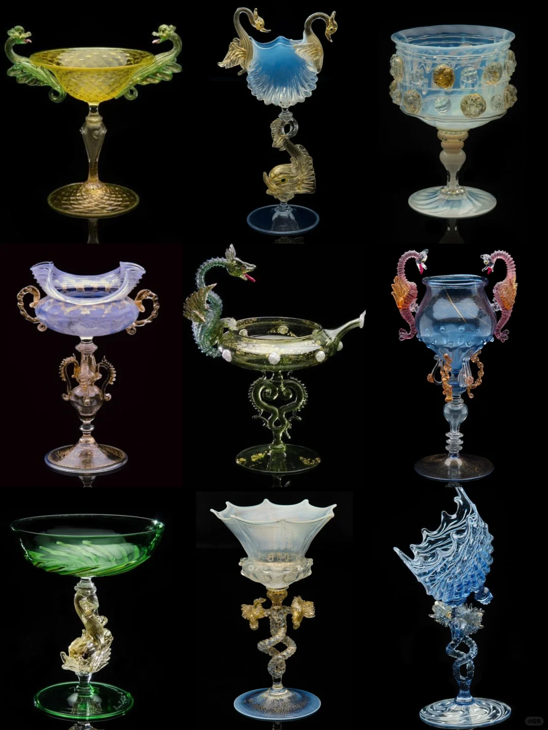 18枚?古典威尼斯琉璃杯|艺术鉴赏