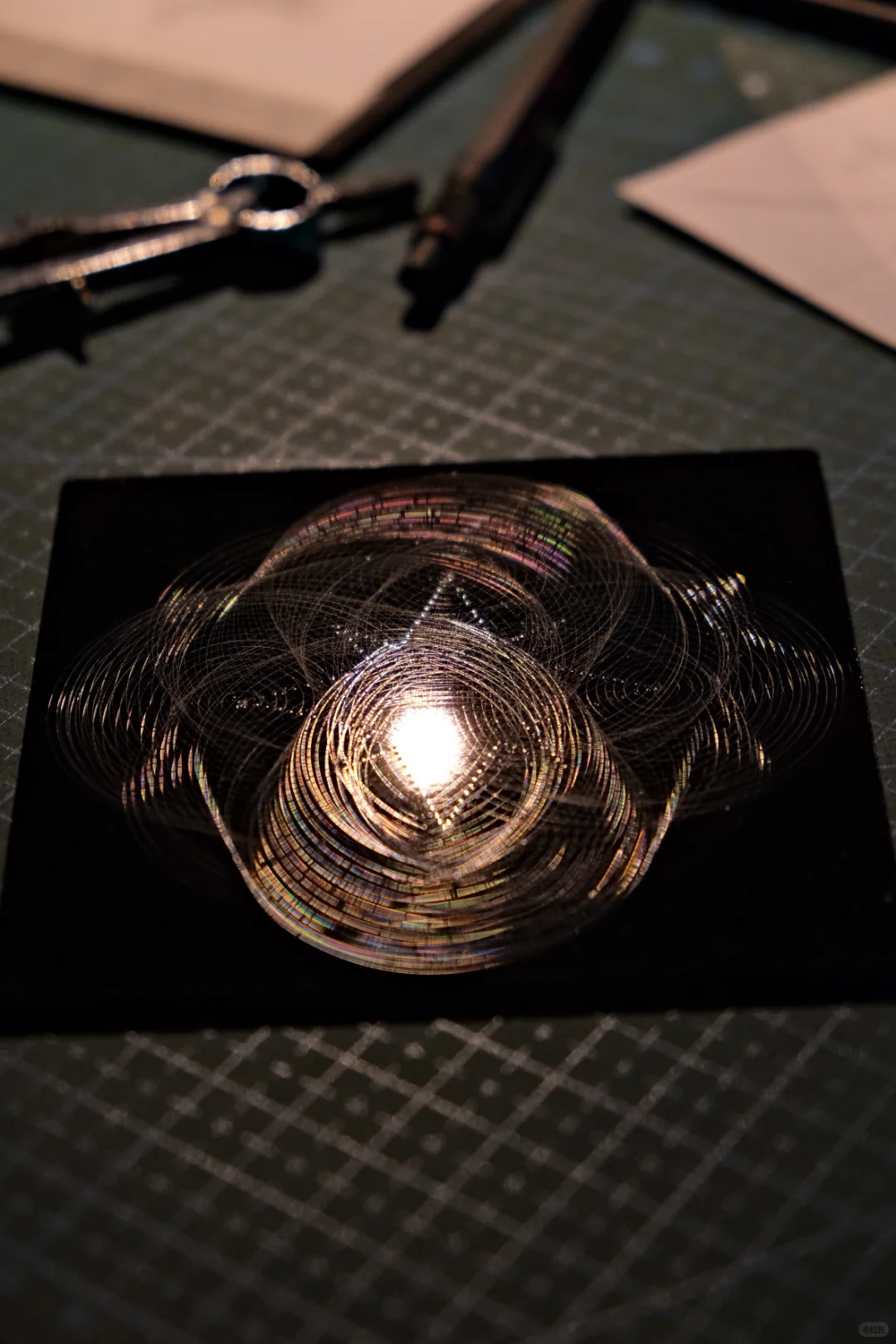 记录全息划痕的制作过程