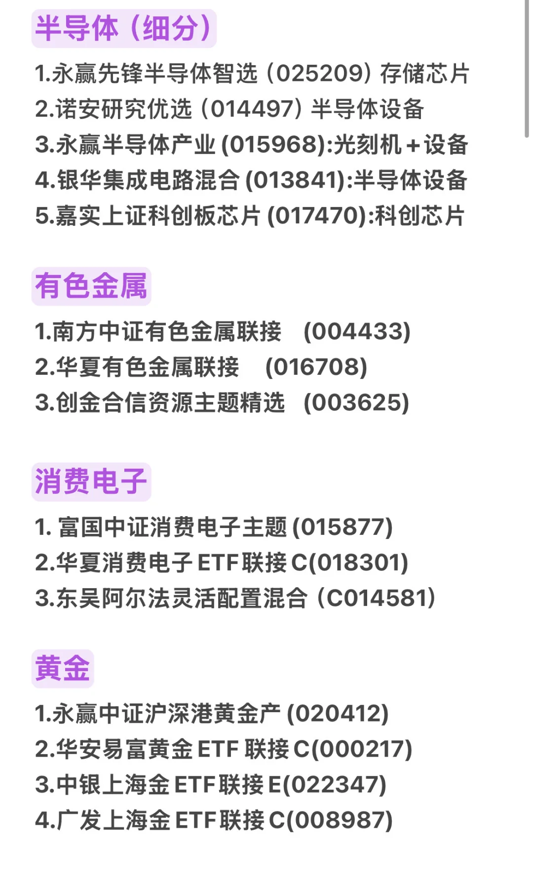 四季度热门板块基金整理?