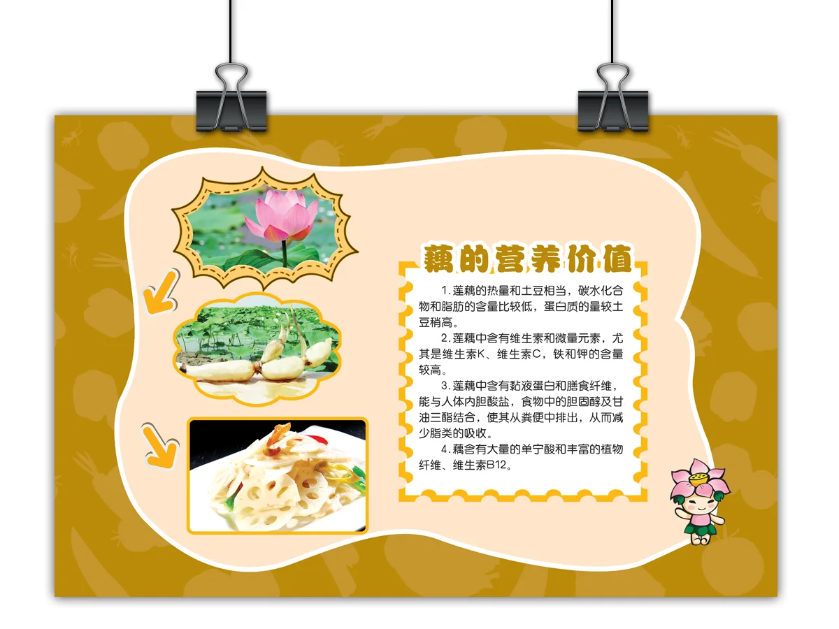 之前设计的幼儿园蔬菜展板
