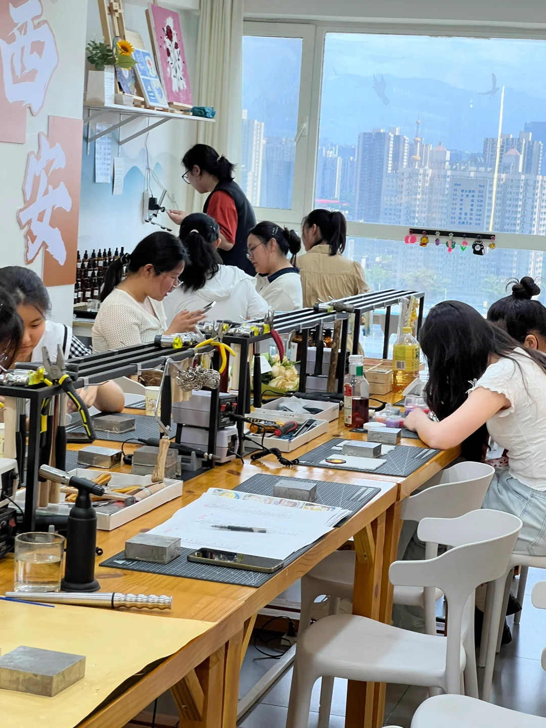 小寨坠大的手工店…治愈系烧玻璃我真的❤️