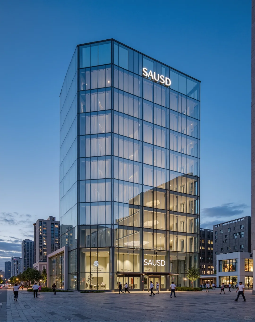 一分钟优化建筑立面玻璃质感｜结尾用法