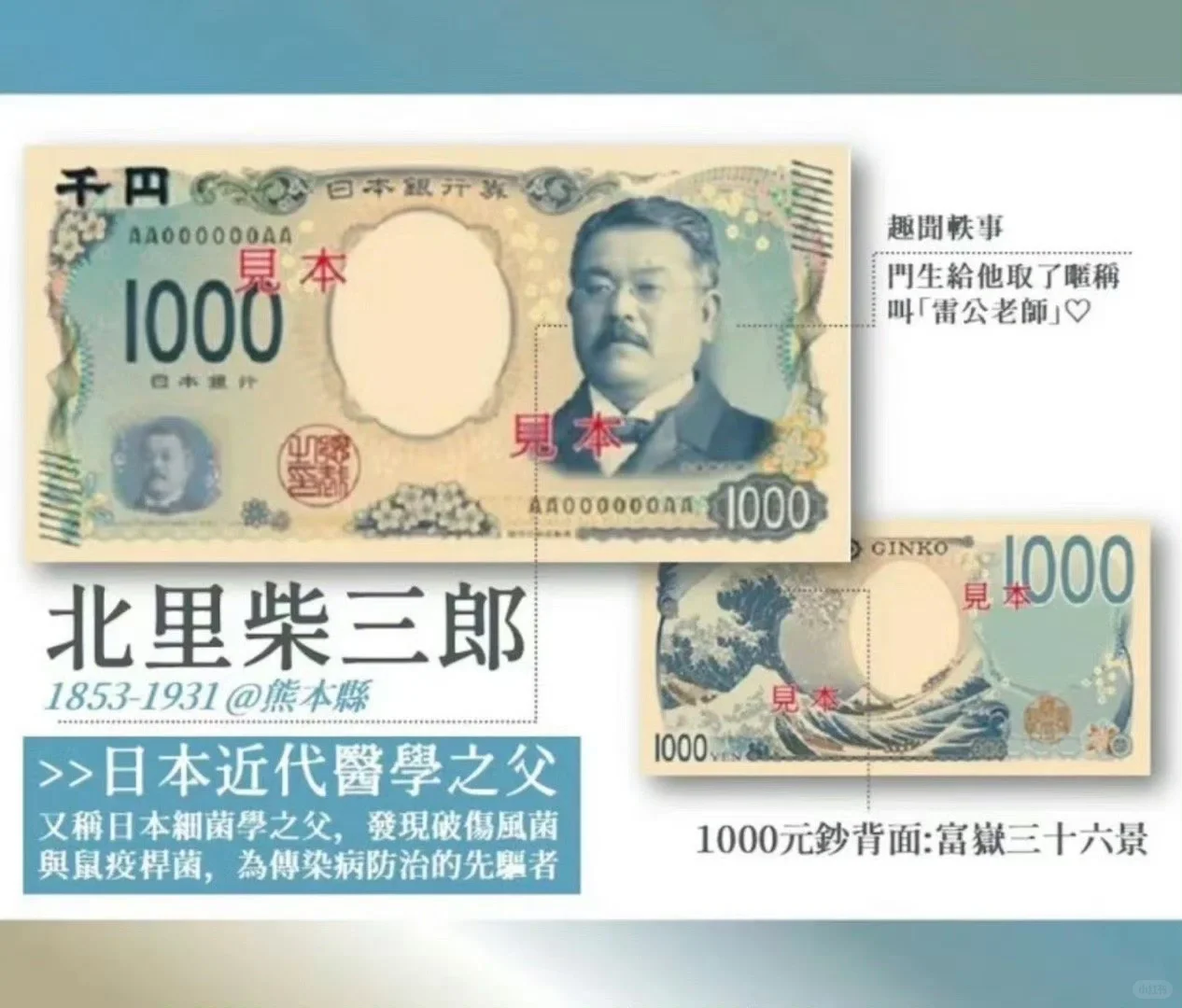 3D 全息防伪技术新款日币，看久了似乎也还行