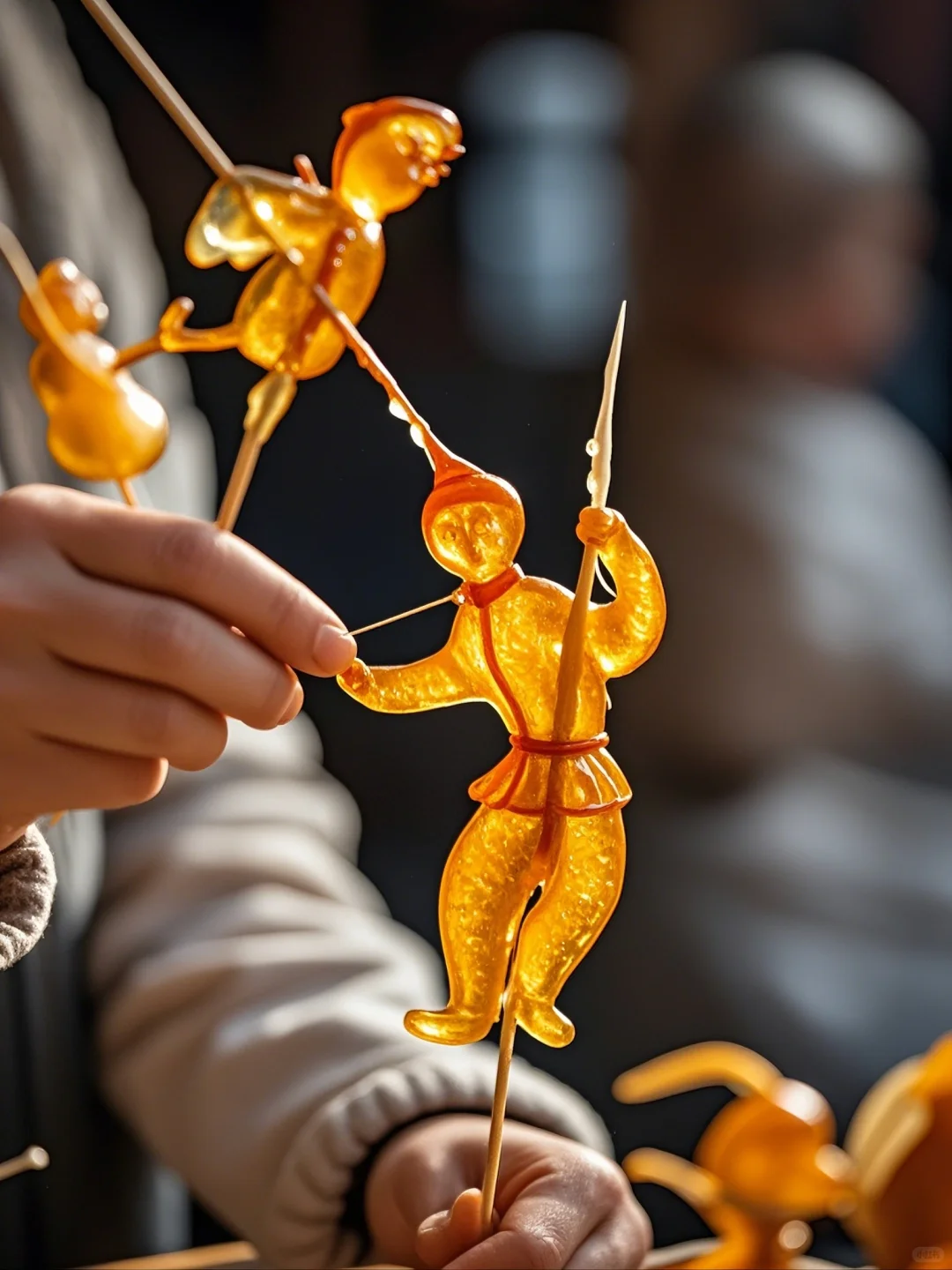 老北京糖人，民俗文化的甜蜜结晶。